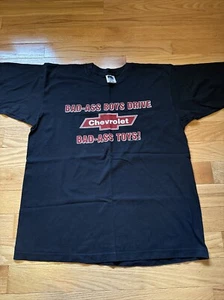 Camiseta De Colección Para Hombre Talla XL Negra Chevy Bad Boys Drive Bad Toys - Imagen 1 de 7