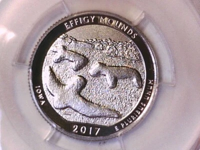 2017 S Washington Quarter PCGS SP 70 Enhanced Effigy Mounds NP 85138880 - Image 1 of 3