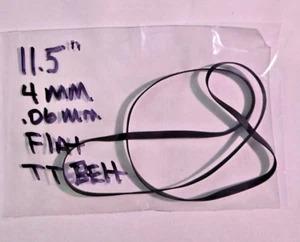 Ein flacher Gummi-Plattenspielerriemen 11,5 Zoll (292 mm x 4 mm x 0,6 mm) Audio/Video - Bild 1 von 3