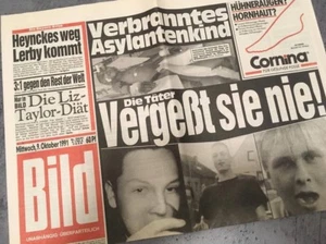 Bildzeitung BILD 09.10.1991 * zum 30. 29. 28. Geburtstag * Heynckes Jupp - Picture 1 of 1