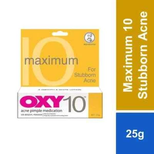 1 X OXY 10 10% Benzoyl Peroxide 25g Stubborn Acne Pimple Spot Control Treatment - Picture 1 of 8