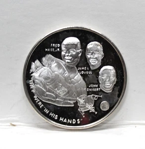 Vintage 1969 APOLLO 13 HOME 1.1 oz .999 Fine Silver Round 4 BUYING 4.4 OZ - Picture 1 of 5