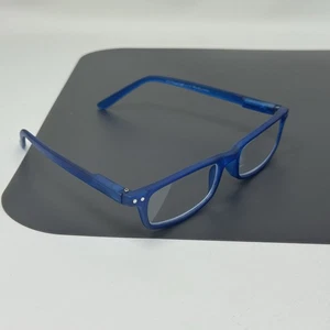 Peepers Unisex Adult Style Eight Rectangular Reading Glasses Blue + 2.50 - Picture 1 of 10