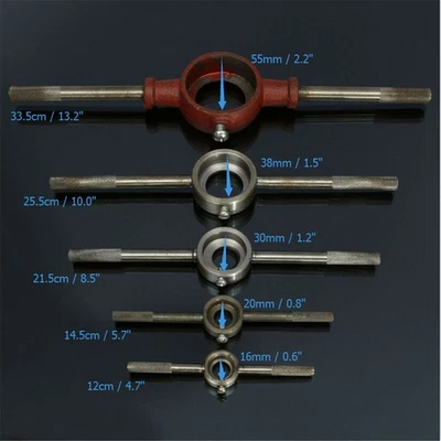 16mm-65mm Detachable Steel Cutter Handle Dia Round Die Stock Wrench For M2 - M30 - Image 1 of 4