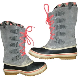 Sorel Damen grau Wildleder Winter Schnee Stiefel wasserdicht NL2142-051 Größe 8,5 - Bild 1 von 6