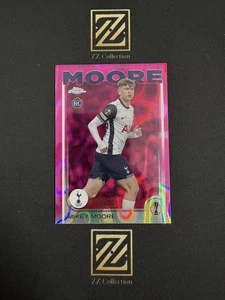 2024-25 Topps Chrome UEFA RC Mikey Moore 103/250 Pink Lava Refractor -LYQ - Picture 1 of 7