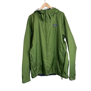 Patagonia Jacket Men's XL Green Torrentshell 3L Rain Outdoor Full Zip - Picture 1 of 6