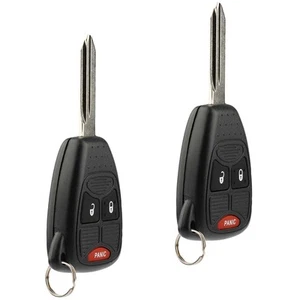 2X Keyless Entry Remote Key Fob 3btn for Wrangler Ram Durango Magnum Nitro Ca... - Picture 1 of 6