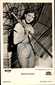 Ak Schauspielerin Germaine Damar, Portrait, Autogramm,... - 10916219 - Picture 1 of 2