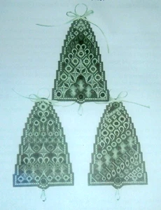 Threedles Nadelspitze Hochzeit Merry Bells Ornamente Stichführung, Perlen, Fäden - Bild 1 von 3