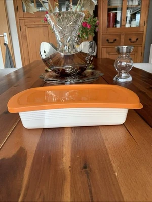 Tupperware Four Season Behälter Set ,Deckel Orange / Weiß ,27Lx15Bx5H - Bild 1 von 4