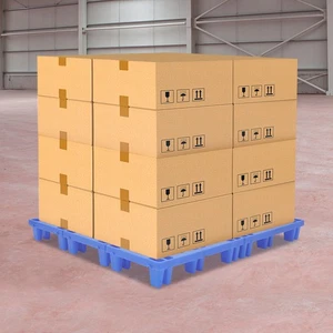 Confezione 6 Pallet Plastica 20x12x4in, Capacità 330lb Tamponi Impilabili Antiumidità - Foto 1 di 18