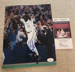 JOE CARTER SIGNIERTES 8 X 10 FOTO TORONTO BLUE JAYS WORLD SERIES HR JSA AUTH #CB76729 - Bild 1 von 3