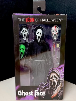 Figura de acción NECA The Icon of Halloween Ghost Face 8 vestida 2025 nueva sellada Foto 1 de 4