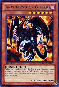Archfiend of Gilfer - LCYW-EN042 - Rare - 1st Edition - Heavily Played - Picture 1 of 1