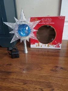 Kurt Adler frühe Jahre Weihnachtsschlitten drehbar Himmel Baumspitze Stern Weihnachten - Bild 1 von 16
