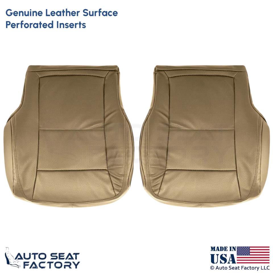 Mercedes Benz Clase S S550 2010-2013 cuero genuino cubiertas inferiores delanteras tostadas Foto 1 de 4