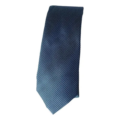 Gravata clássica KENNETH COLE REACTION textura waffle azul-petróleo seda sólida - Imagem 1 de 3