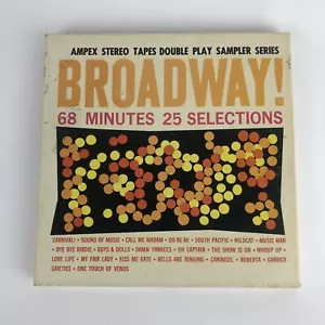 Broadway ! Ampex Sampler Series Reel To Reel Tape 7 1/2 IPS Play 68 Mins. - Picture 1 of 3