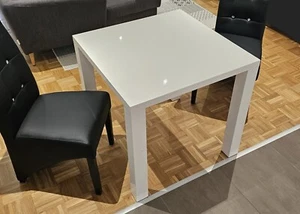 Küchentisch - 80cm X 80cm - hochglanz weiß - Toller Tisch! - Bild 1 von 7