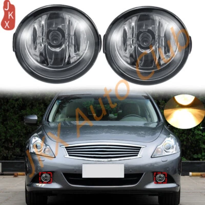 For Infiniti G25/G37/Q60 Sedan 2010-2014 Pair Bumper Halogen Fog Lights Lamps u Foto 1 de 4