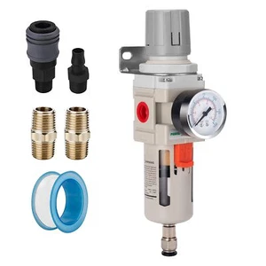 1/4"NPT Compressed Air Filter Regulator Combo Air Compressor Water Separator - Picture 1 of 7