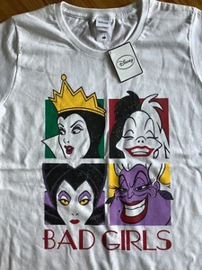 Disney BAD GIRLS Ladies T-Shirt New,Size Large Cruella DeVille Ursula Malificent - Picture 1 of 4