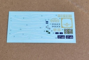 MPC 1/25 1932 CHRYSLER IMPERIAL CABRIO COUPE GANGBUSTERS DECAL SHEET - Bild 1 von 1