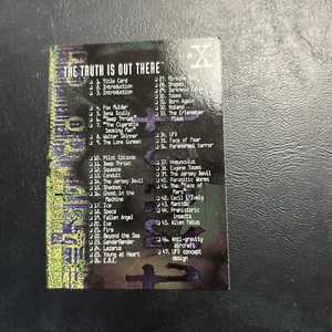 11d The X-Files Season One 1995 Topps #72 Checklist - Picture 1 of 2