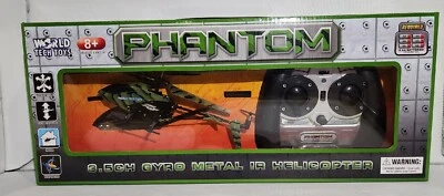 NIB World Tech Toys Phantom 3.5 Gyro Metal IR Helicopter 35891 Camouflage  RC - Image 1 of 4