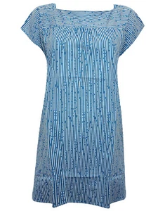 Ex Seasalt tunic blouse top size 10 Ethy Rock tunic cotton blue white stripe - Picture 1 of 10