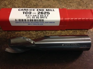 .6250 ZOLL 5/8 ZOLL 2 FLÖTEN EINENDIG STUMMELLÄNGE HARTMETALL SCHAFTFRÄSER - Bild 1 von 2