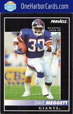 1992 Pinnacle New York Giants #171 Dave Meggett