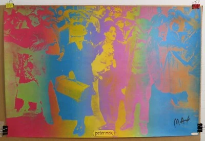 罕见签名 1967 年 Peter Max Our Gang 海报 - 查理·卓别林 — 第 1/4 张图片