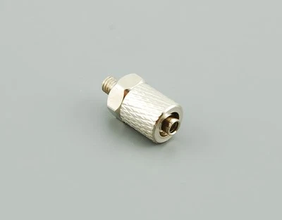 RC Bagger Hydraulik Anschlussnippel gerade mit Überwurfmutter M4 Schlauch 4 mm  - Bild 1 von 3