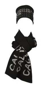 Mütze + Schal Set CK CALVIN KLEIN JEANS Geschenkbox Schal und Mütze mit Stulpe A - Bild 1 von 10