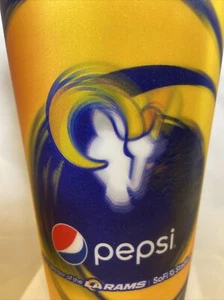 LA RAMS Cup NFL SOFI STADIUM HOLOGRAPHIC XL Pepsi CUP 28-32 oz Blue & Gold! - Picture 1 of 12