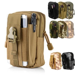 Tactical EDC Utility Water-Resistant MOLLE Bag Phone Pouch Belt Waist Case Cover - Picture 1 of 60