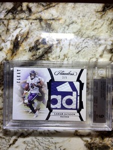 2020 Panini Flawless. Flawless Cleats Lamar Jackson Ravens 3/5 BGS 9 🔥🥵
