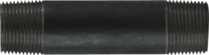 Midland 57-112 Black Steel Nipple, SCH 40 Welded, 1" Diameter, 9" Length, 1" OD, - Picture 1 of 3