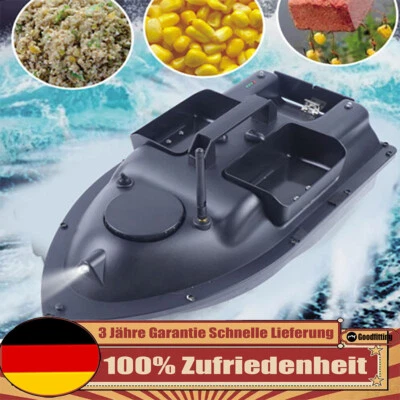 500M RC Futterboot Köderboot 2kg Fischköder Doppelmotoren Nachtangeln 5200 mAh - Bild 1 von 4