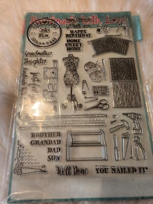 Hand made with love clear stamp kit new  RS-78 - Image 1 of 2