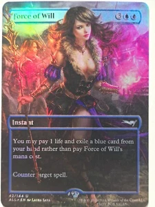 Arte alterado en lámina Waifu estilo Force of Will 01 personalizado Magic The Gathering instantáneo - Imagen 1 de 1