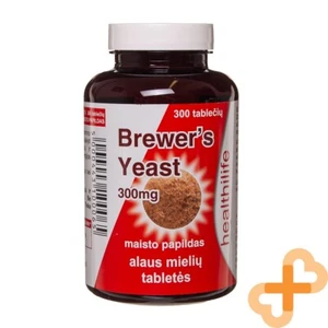 HEALTHILIFE Bierhefe 300mg 300 Tabletten Gehirn Und Nervös System Ergänzung - Bild 1 von 24
