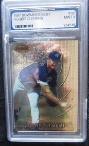 1997 BOWMAN'S BEST ROGER CLEMENS BASEBALL KARTEN PGS BEWERTET 9 - Bild 1 von 2