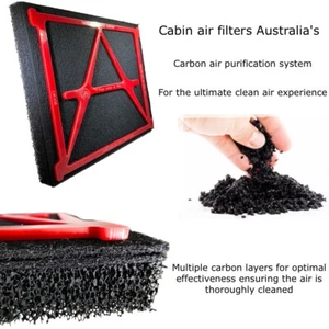 CABIN AIR FILTER fits FORD RANGER 6/2022 ONWARD THE ULTIMATE CARBON AIR PURIFIER - Picture 1 of 12