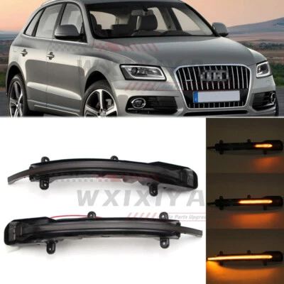 LED Reflector Side Mirror Light For Audi Q7 10-15 Q5 09-16 w/ Dynamic Turn Lamp - Image 1 of 4