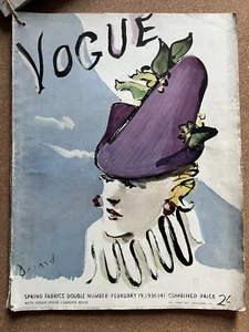 VOGUE UK Magazine February 19th 1936 Pre War WW2 Vintage British Fashion - Picture 1 of 4