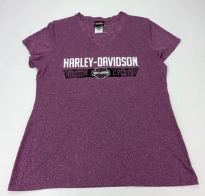 Camiseta Harley Davidson Motorcycles Daytona Beach FL Talla Mujer XL Púrpura Cuello en V - Imagen 1 de 7