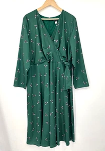 Vestido Hutch Anthropologie Just Bee Yourself envolvente sintético verde talla 22 - Imagen 1 de 8